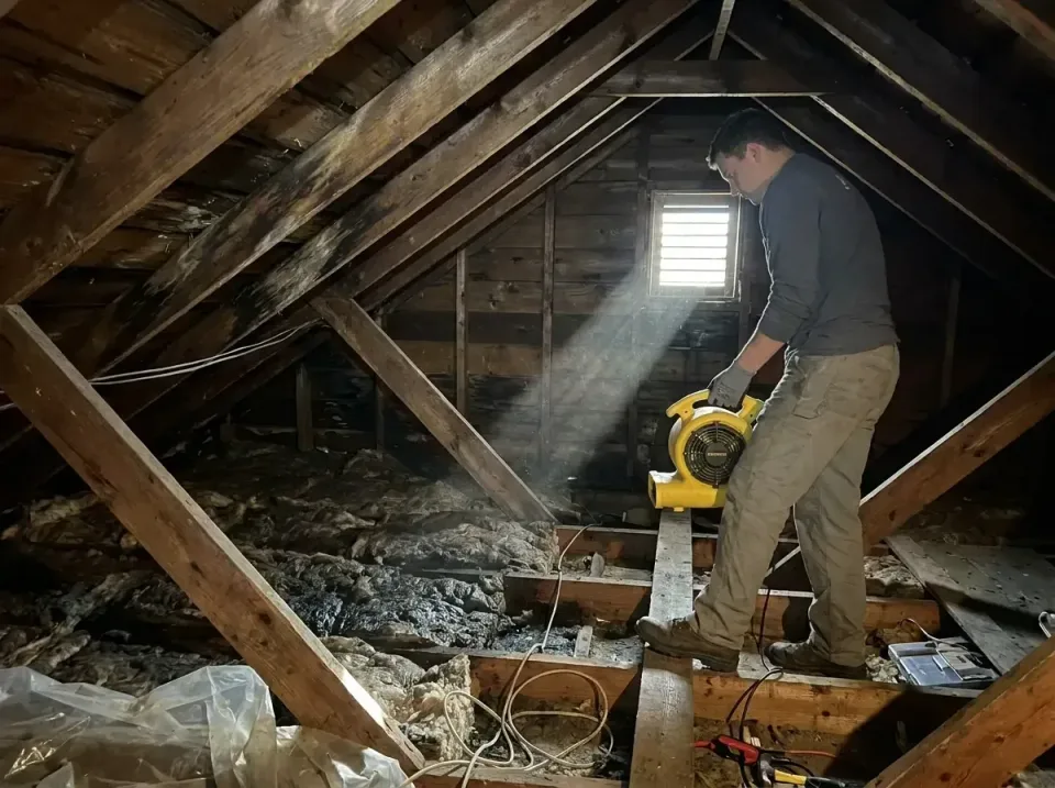 attic-water-damage-drying-proc-007 — frequently asked questions, Emergency Water Extraction & 24/7 Flood Response in Lawson,…